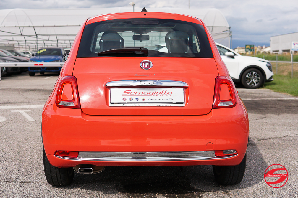 Fiat 500 1.2 69cv Lounge | Tetto apribile | Rosso Corallo